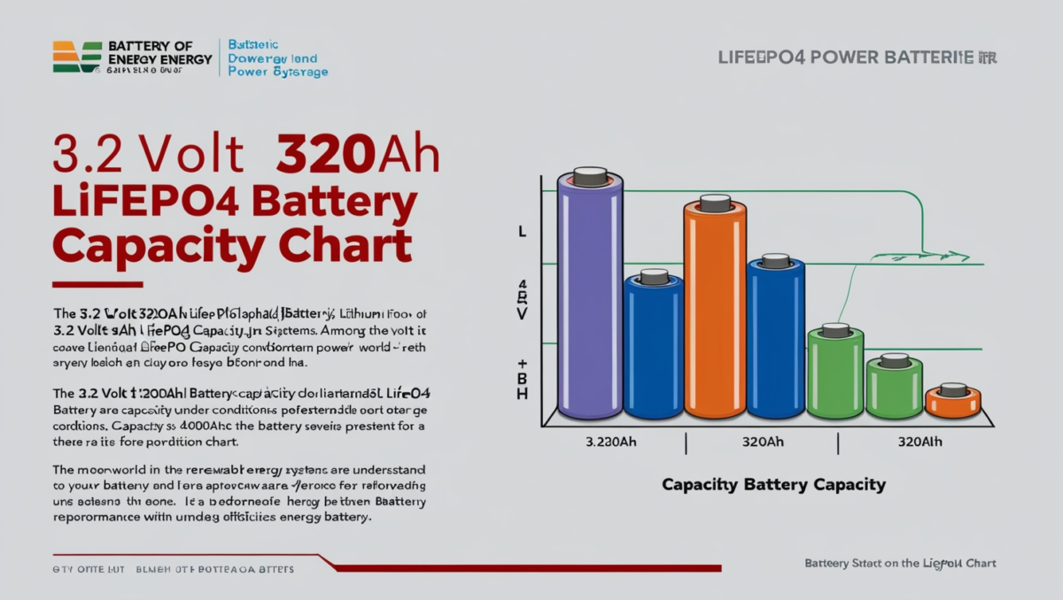 3.2 Volt 320Ah LiFePO4 Battery Capacity Chart