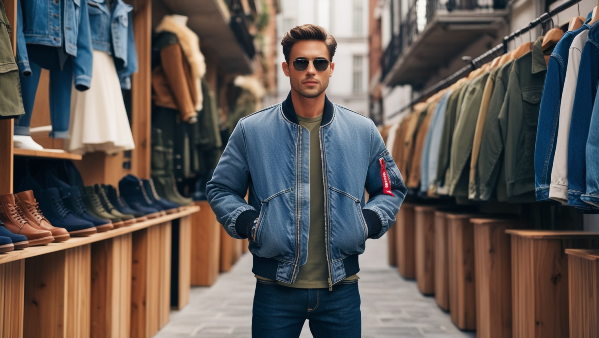 Denim Bomber Jacket
