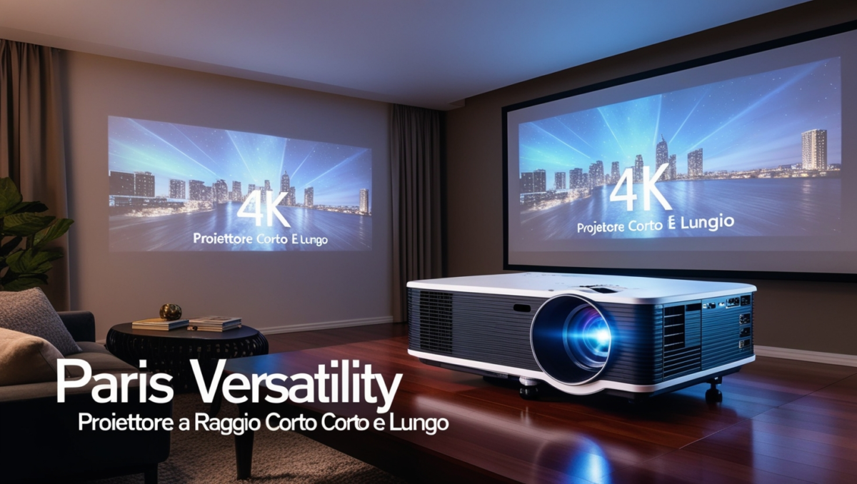 Paris 4K Proiettore a Raggio Corto e Lungo