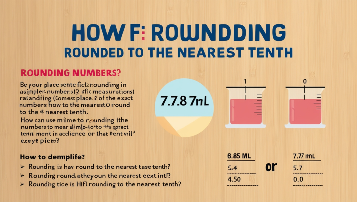 7.87 mL Rounded to the Nearest Tenth