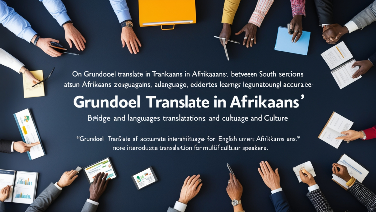 Grundoel Translate in Afrikaans: Bridging Language and Culture
