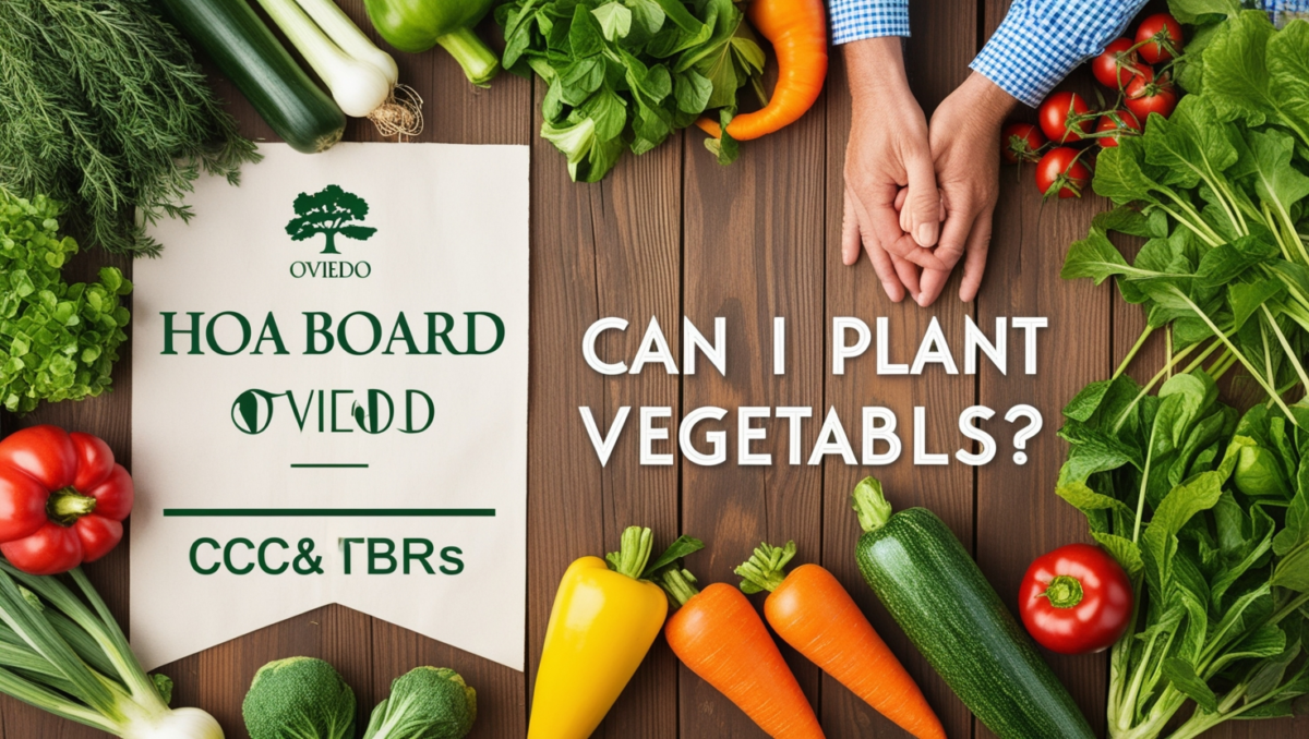 HOA board Oviedo can I plant vegetables